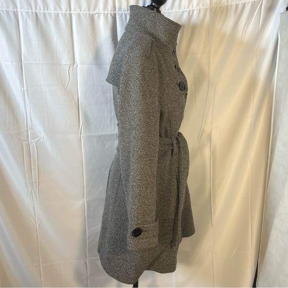 Worthington Charcoal Herringbone wool blend Blazer belted women’s - Picture 6 of 8